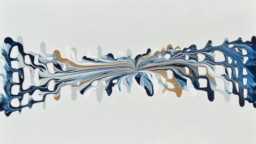 Click Here To Enlarge This Photo Of An Exhibition of Abstract Art by Kirsty Mackay