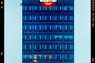 Richard HeepsBlue Martini (Film Rebate) Milan 2019Signed Limited Edition Photographic Print