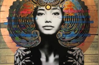 Gareth Tristan Evans (aka The Trunk of Funk)Sphinx PhoenixOriginal ~ Mixed Media on Canvas