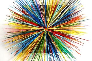 Russell WestGnab Bang IXOriginal ~ Mixed Media on Board