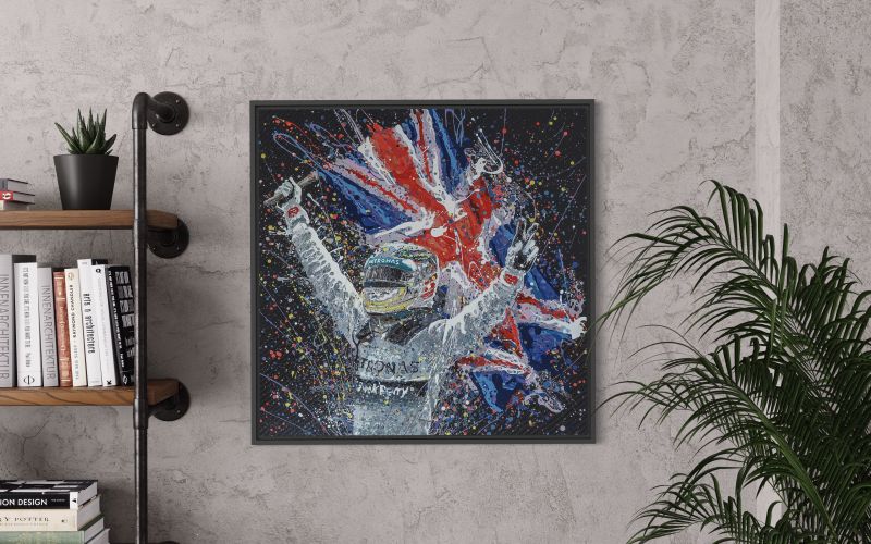 Click Here To Enlarge This Photo Of Lewis Hamilton Union Jack
