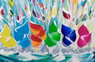 Jan NelsonFabulous Flyers !Original ~ Acrylic on Canvas