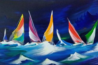Jan NelsonOvernight RunningOriginal ~ Acrylic on Canvas
