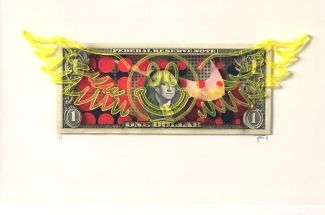 TBOYWinged Pop DollarOriginal ~ Mixed Media