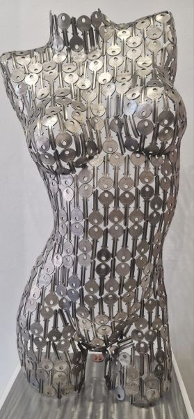 Click Here To Enlarge This Photo Of Female Key Torso on Base