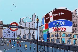 Rachel TighePiccadilly CircusOriginal ~ Mixed Media on Canvas