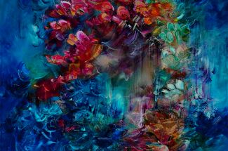 Victoria HorkanAmphitrite and the WavesOriginal ~ Mixed Media on Canvas