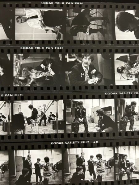 Click Here To Enlarge This Photo Of The Beatles at Abbey Road - Contact Sheet - Found