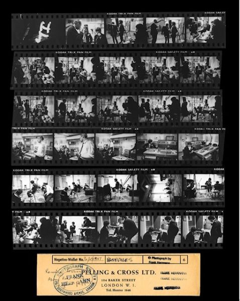 Click Here To Enlarge This Photo Of The Beatles at Abbey Road - Contact sheet - Lost