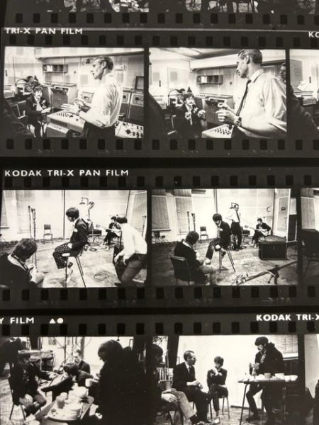 Click Here To Enlarge This Photo Of The Beatles at Abbey Road - Contact sheet - Lost