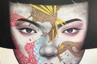 Anek NatenoiGirl With TattooOriginal ~ Acrylic on Canvas