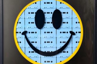 TBOYCassette Face - Baby BlueMixed Media