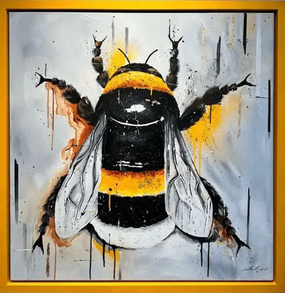 Click Here To Enlarge This Photo Of Golden Bee