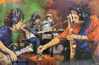 Ronnie WoodConversation PieceOriginal oil on board