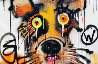 Tadas ZaicikasHalo DogOriginal - Mixed Media on Canvas