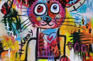 Tadas ZaicikasMr Woody Red EyeOriginal - Mixed Media