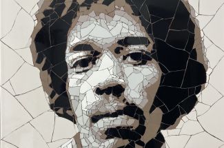 Ed ChapmanJimi HendrixOriginal Artwork ~ Ceramic Tile Mosaic