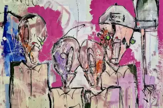 Joseph GilgunReach AroundOriginal ~ Acrylic on Canvas