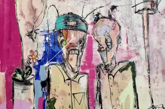 Joseph GilgunI Kill All The FlowersOriginal ~ Acrylic on Canvas