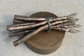 Bobby TongeBronze AsparagusOriginal Bronze Sculpture