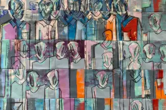Joseph GilgunPyjamasOriginal ~ Acrylic on Canvas
