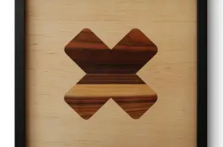Hayden HathawayCrosswayOriginal ~ Mixed Media and Wood Veneer