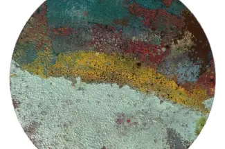 Sam PeacockFuenograpa BayOriginal ~ Mixed Media on Steel