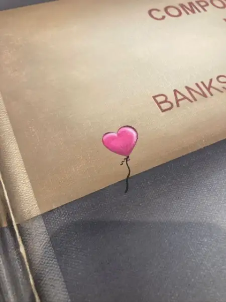 Click Here To Enlarge This Photo Of Composition in Art (Banksy) Pink Balloon
