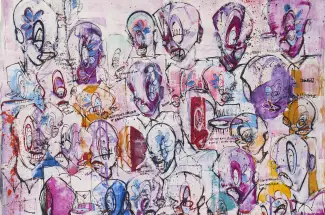 Joseph GilgunCan Everyone Just Stop For A Day?Original ~ Acrylic on Canvas