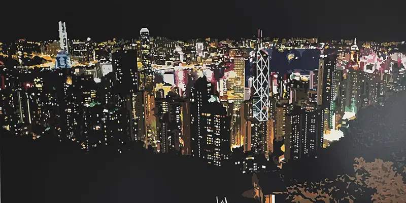 Click Here To Enlarge This Photo Of Victoria Peak at Night
