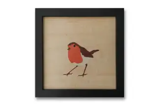 Hayden HathawayPoppyOriginal ~ Mixed Media and Wood Veneer