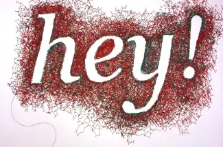 ArchiveHey! - Donna Rumble SmithOriginal ~ Stitched Threads on Paper
