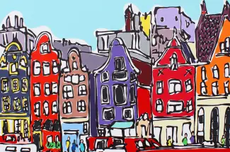 Rachel TigheAmsterdam MorningOriginal ~ Acrylic on Canvas