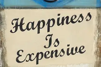 James McQueenHappiness is ExpensiveOriginal ~ Oil on Canvas