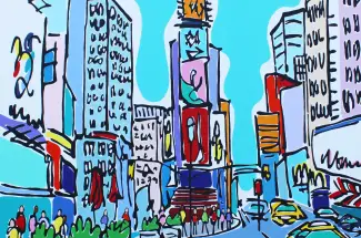 Rachel TigheA Walk Around Times SquareOriginal ~ Acrylic on Canvas