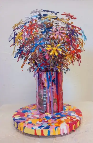 Click Here To Enlarge This Photo Of Tin Flowers (22)