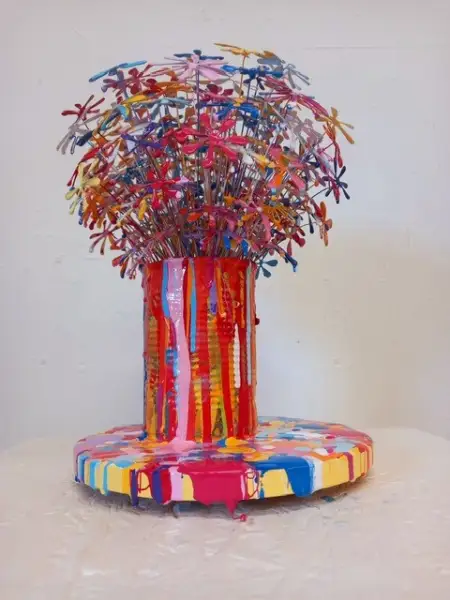 Click Here To Enlarge This Photo Of Tin Flowers (22)