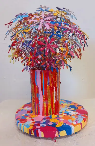 Click Here To Enlarge This Photo Of Tin Flowers (22)