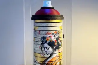 Gareth Tristan Evans (aka The Trunk of Funk)Golden -  Spraycan SeriesMixed Media
