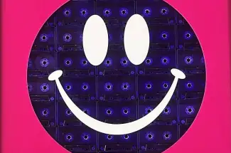TBOYCassette Face - PurpleOriginal ~ Mixed Media