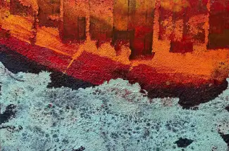 Sam PeacockKelleys CoveOriginal ~ Mixed Media on Steel