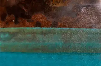Sam PeacockBlue Ore BayOriginal ~ Mixed Media on Steel