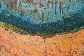 Sam PeacockCorread MaineOriginal ~ Mixed Media on Steel