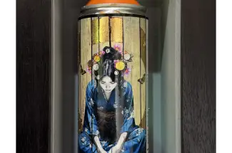 Gareth Tristan Evans (aka The Trunk of Funk)Small Sanctuary SpraycanMixed Media