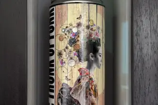 Gareth Tristan Evans (aka The Trunk of Funk)Silver Rain SpraycanMixed Media