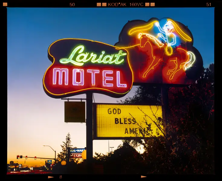 Click Here To Enlarge This Photo Of Lariat Motel, Fallon, Nevada, 2003