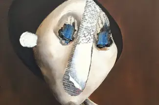 Anna E DaviesFemale Head IIOriginal ~ Oil on Board