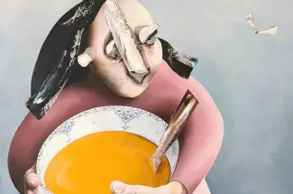 Anna E DaviesMilk and HoneyOriginal ~ Oil on Board