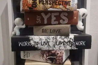 Damilola OdusotePerspective Book LargeOriginal ~ Mixed Media Wall Sulpture