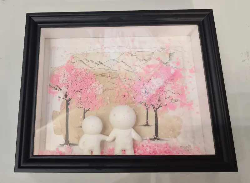 Click Here To Enlarge This Photo Of Mini Blossoms Black Frame